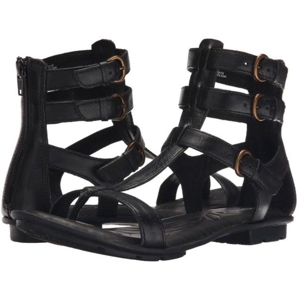 Born Black Gladiator Strappy Sandals